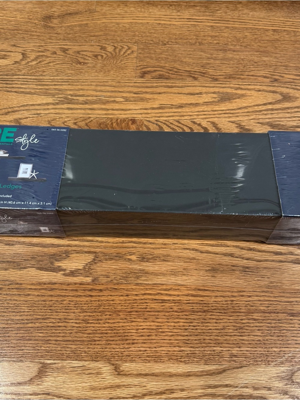 Room Essentials 2pk Black Floating Wall Ledge Shelf